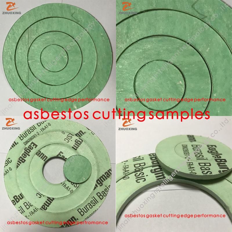 Zhuoxing Factory Non-Asbestos Rubber Gasket High Temperature Non Asbestos Sheet Digital CNC Knife Cutting Machine