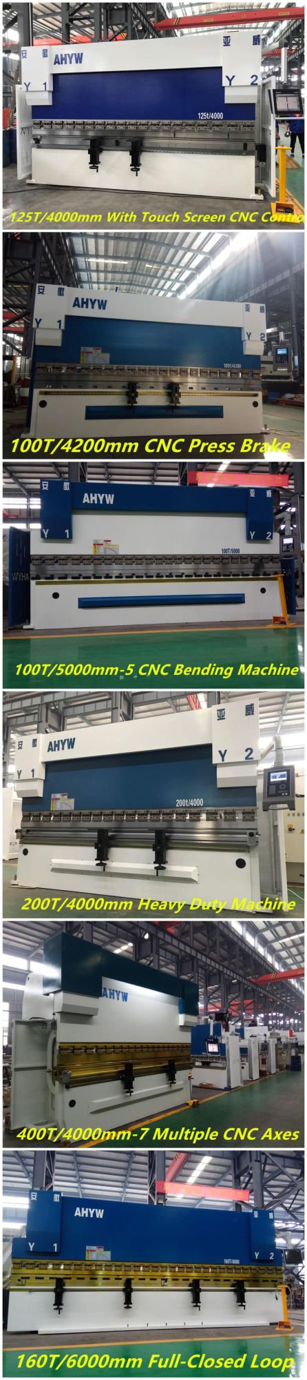 Vise Press Brake From Anhui Yawei with Ahyw Logo for Metal Sheet Bending