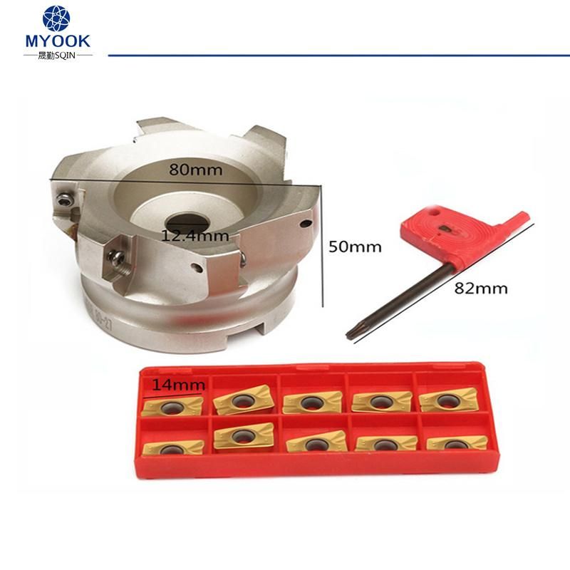 Indexable Carbide Side and Face Facing Mill Milling Cutter Tool