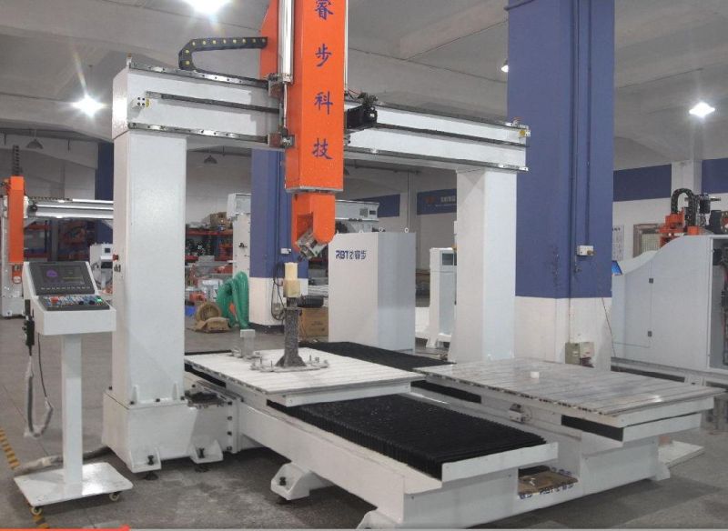 Composite Materials Plastic/PC/ABS/PE/Acrylic/Carbon Fiber/ Wood/ Glass Steel Six Axis CNC Edge Cutting and Hole Drilling Machine
