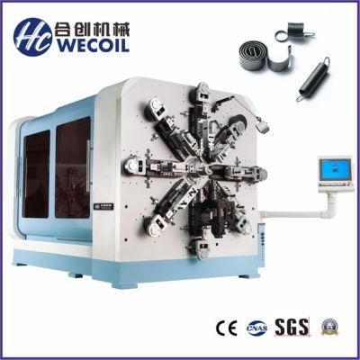 HCT-1280WZ CNC Car Extension Spring Forming Machine with Wire Rotation&Spinner