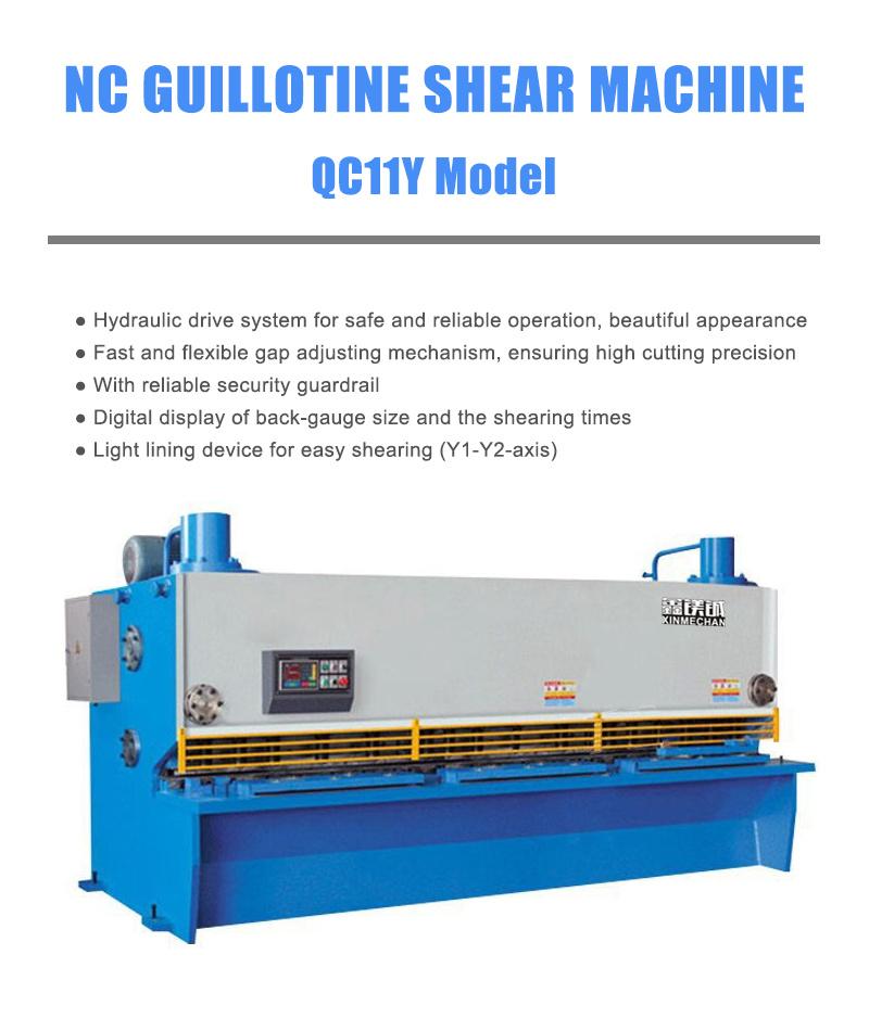 CNC Hydraulic Press Guillotine Sheet Metal Plate Shearing Machinery for Fast Cut