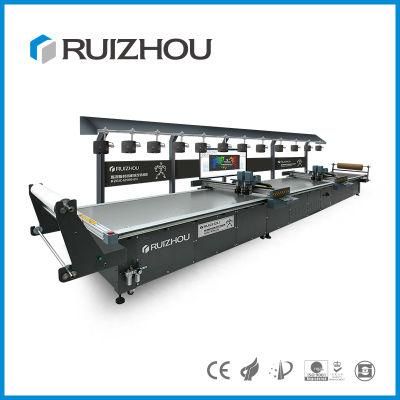 Automatic Feeding Multi Layers Fabrics Textiles Suits Shirts Cutting Machine