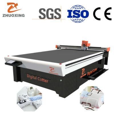 Zhuoxing High Speed Sofa Cover Oscillating Knife Cutting Machine