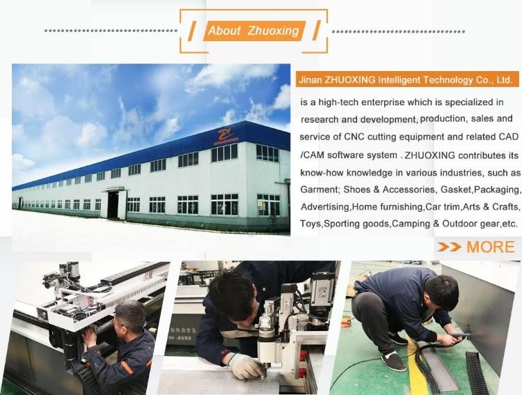 Zhuoxing Leather Textile Fabric CNC Cutter with Three Years Warranty