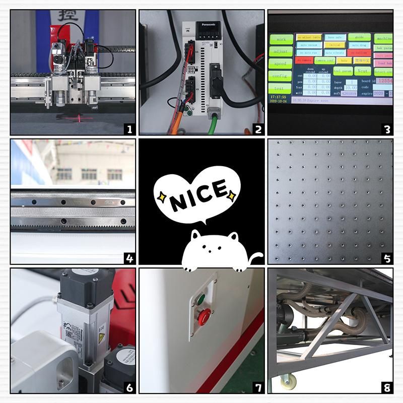 CNC Fabric Cutter Multi Layers Oscillating Knife Leather Cutting Machine with Factory Price