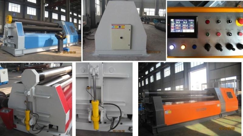 Stock High Quality Hydraulic 4 Roll Bending Machine PLC