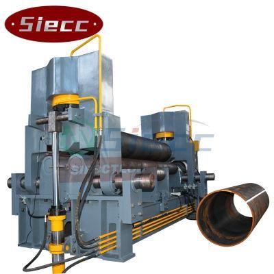 W12 25*4000 High Productivity Heavy Plate Rolling Machine with Once Forming 4 Roll Bending Amchine