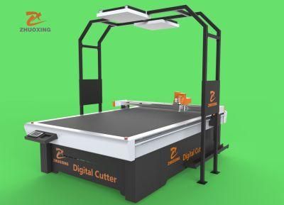 Genuine Leather CNC Cutting Machine with Projector Camera and Software Flatbed Digital Cutter Factory Price