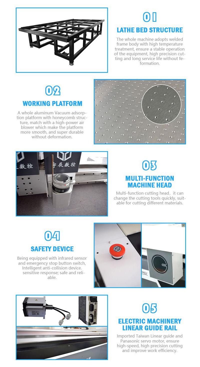 Polyethylene Foam Rubber Cutter CNC Cutting Machine