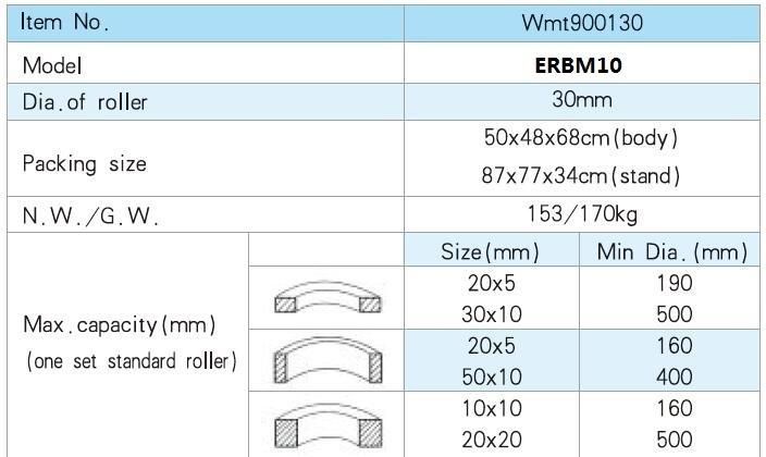 Good Price Electrial Round Bending Machine with Ce Approved (ERBM10HV)