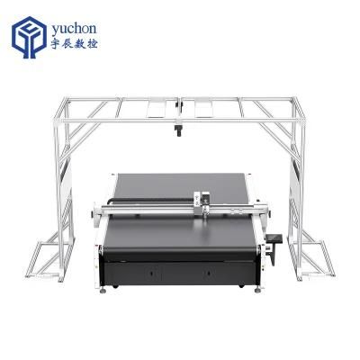 Automatic Fabric Cutting Machine Cloth Cutter Machine with Round Knife Cutting