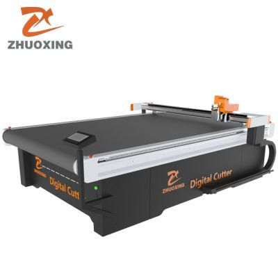 Jinan Factory Direct Sales Automatic Oscillating Cutting Knife Leather/Plastic Floor Mat Cutting Machine