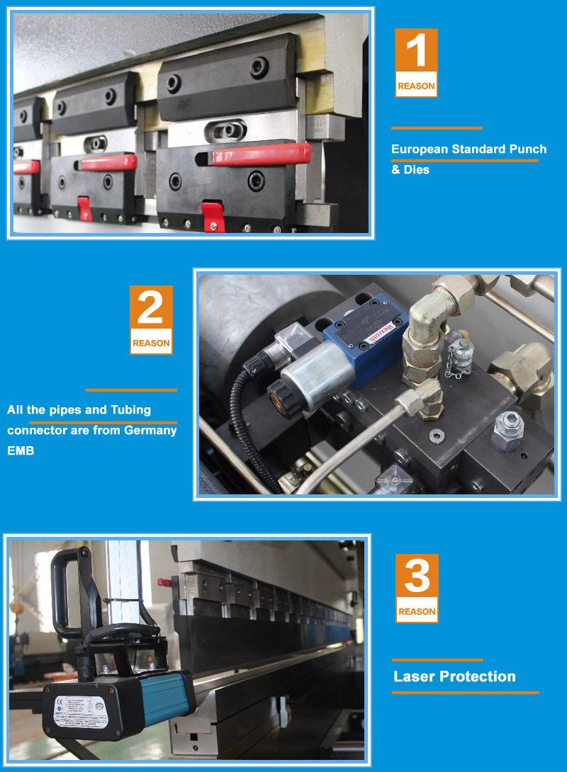 WC67K Series torision bar nc control brake press