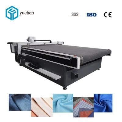 Yuchen Automatic Blade Leather /Fur Fabric Cutter Machine for Sale