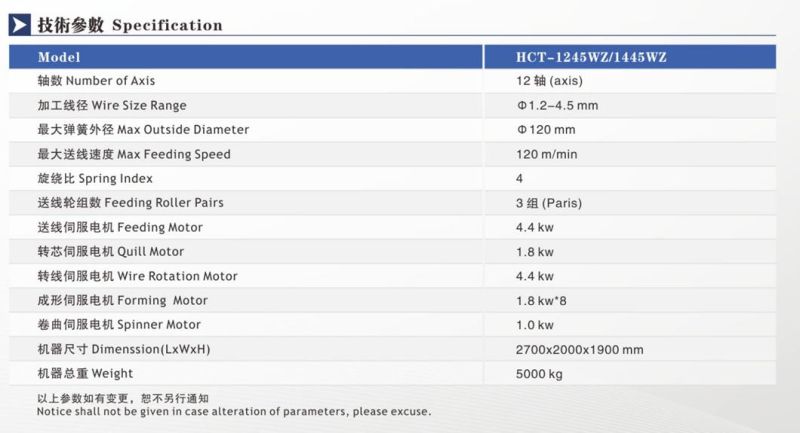 WECOIL HCT-1245WZ 1.2-4.0mm CNC Automatic Spiral Spring Versatile Spring Forming Machine with High-frequency Heater