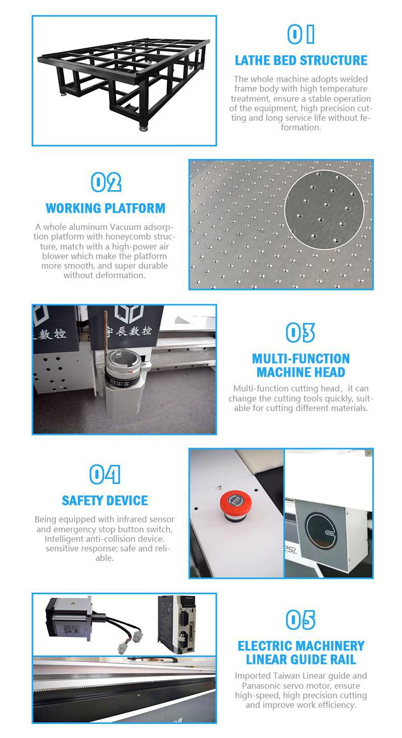 CNC Carpet/Floor Mat Vibration Cutting Machine with CE