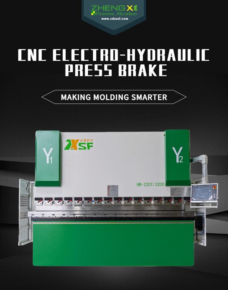 Industrial 220t 3200mm Plate Bending Machine for Stainless Steel Sheet