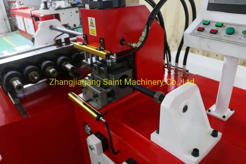 Top-Rated Hot Sale Automatic Single-Head Straight Punching Two-Station Tube End Forming Machine for Metal Tube Pipe Processing
