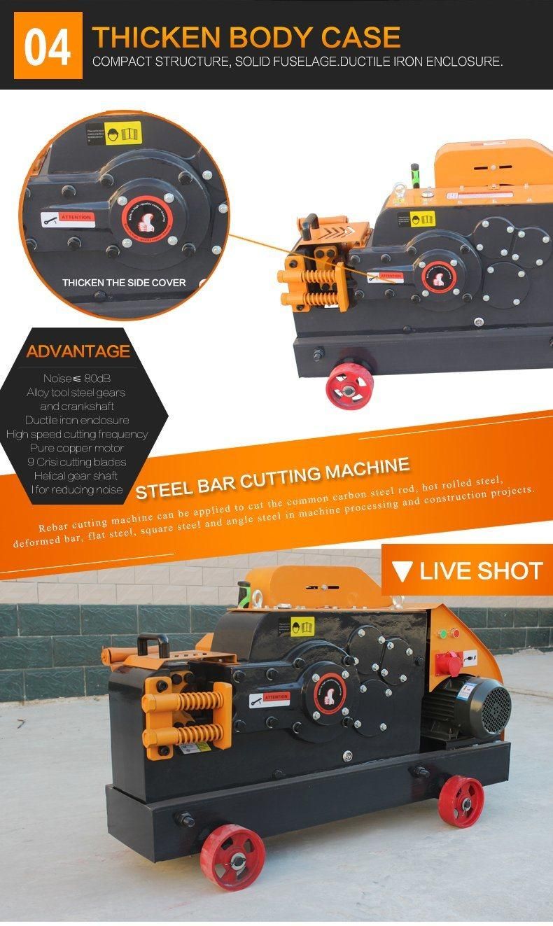 32mm Deformed Steel Bar Cutting Machine Top Quality Rebar Cutter