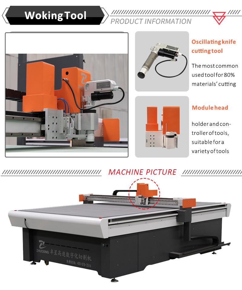 on Sale Apparel Cloth Cutting Machine with Rotary Tool and Feeding Cutting Machine