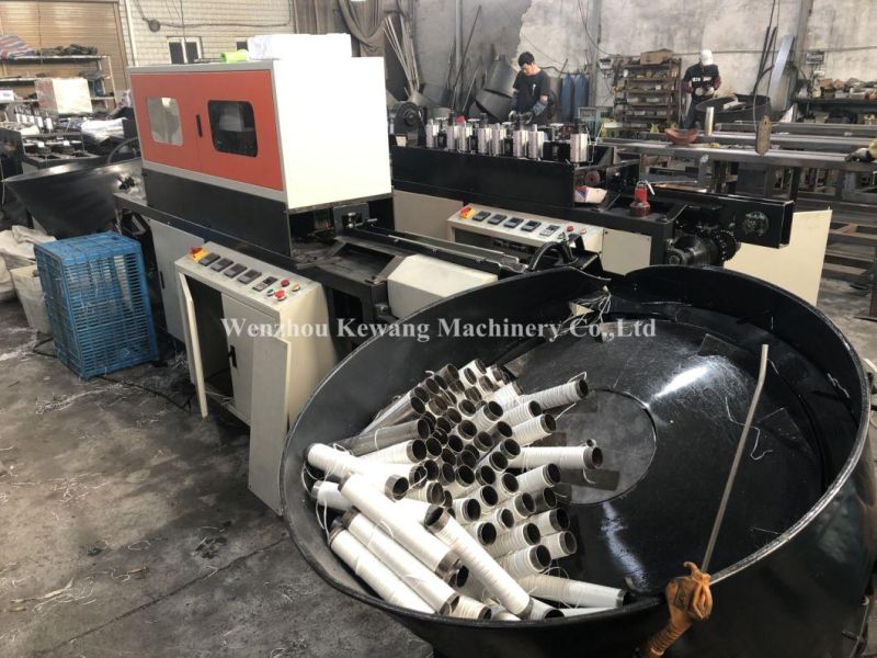 Bobbin Yarn Hot Cutting and Cleaning Machine with Conveyor Belt