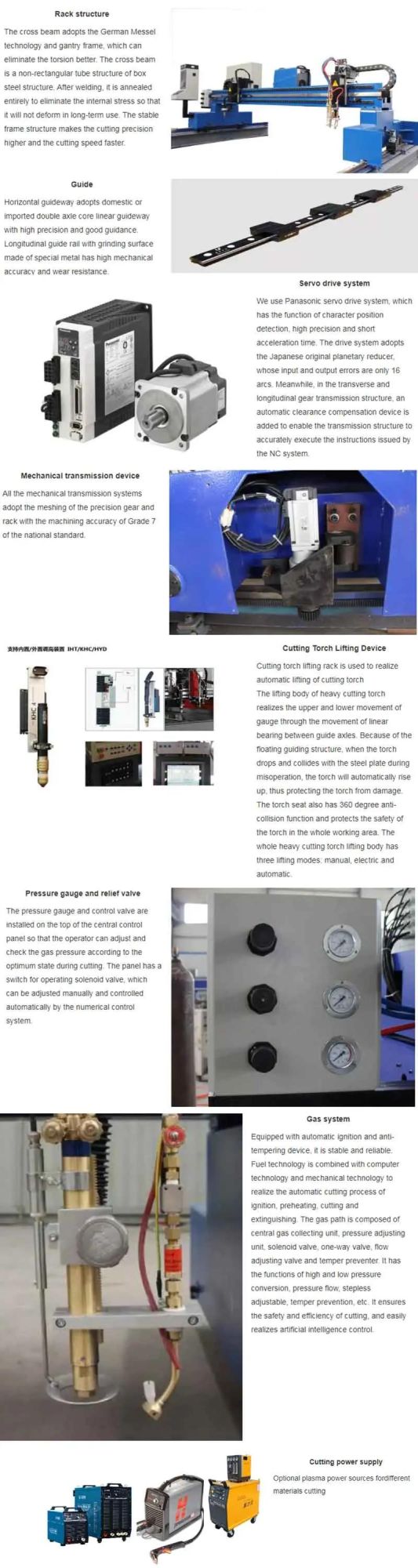 CNC Plate Steel Flame Gas Cutting Machine