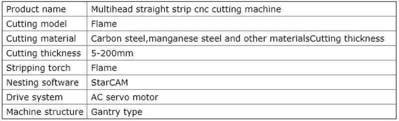 CNC Plate Steel Flame Gas Cutting Machine