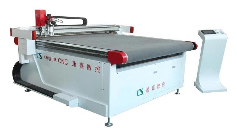 Rubber / Cardboard /Natural Leather Genuine Skin Cutting Making Machine with Oscillating Knife Cutting