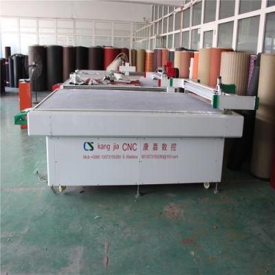 Rubber Florring Mats Carpet Auto Feeding CNC Vibratory Tangential Knife Cutting Machine