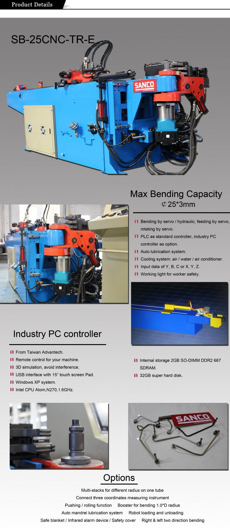 CNC Pipe Bending for Ms Ss202/314/316 Aluminum Copper