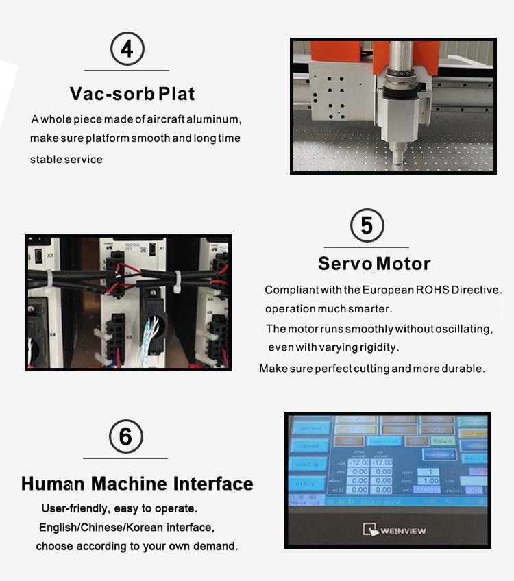 Multi-Functional CNC Automatic Knife Cutting Machine for Paper Fabric Leather with Low Price 