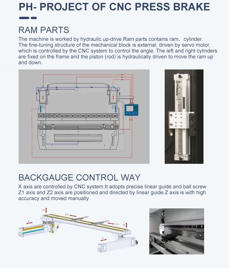 Low Noise Control System Delem Four-Axis Plate Bending Machine