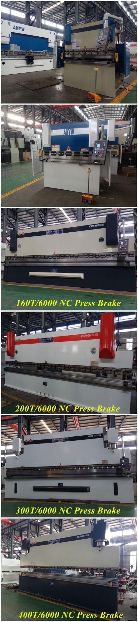 Ermaksan Press Brake From Anhui Yawei with Ahyw Logo for Metal Sheet Bending