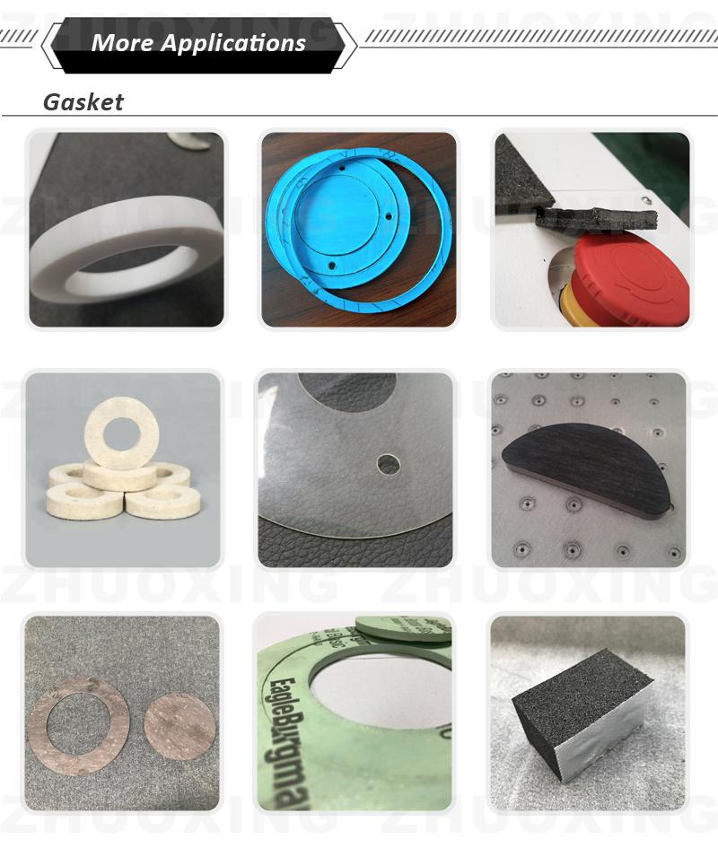 High Speed CNC Gasket Cutting Machine Rubber Asbesots Cork PTFE Felt Material Handling Equipment Digital Gasket Making