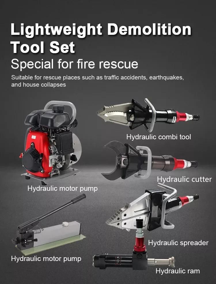 Odetools Portable Accident Rescue Breaking Tools Set Hydraulic Firefighter Hydraulic Shear