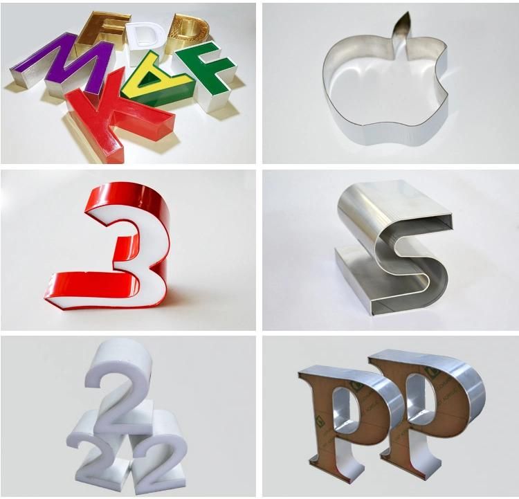 Stainless Steel Aluminium Metal 3D Outdoor Logo Sign Letter Bending Machine