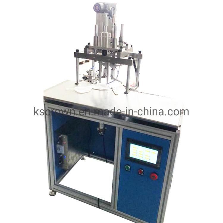 Semi-Automatic Disposable Medical Face Mask Earloop Ultrasonic Welding Machine Price