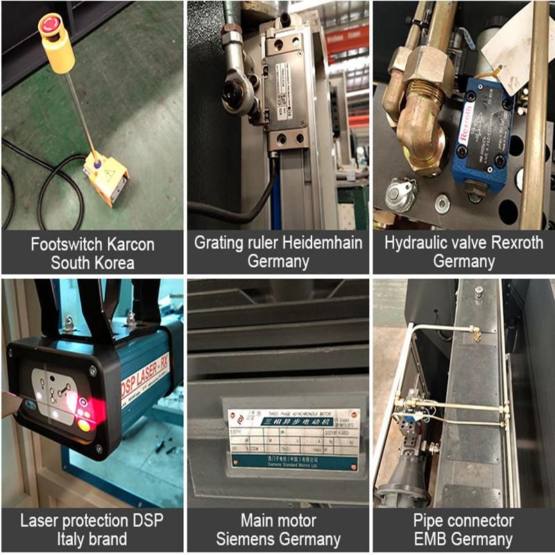 6+1 Axis Hydraulic Press Brake, Sheet Metal Bending Machine with Cybtouch8 Controller