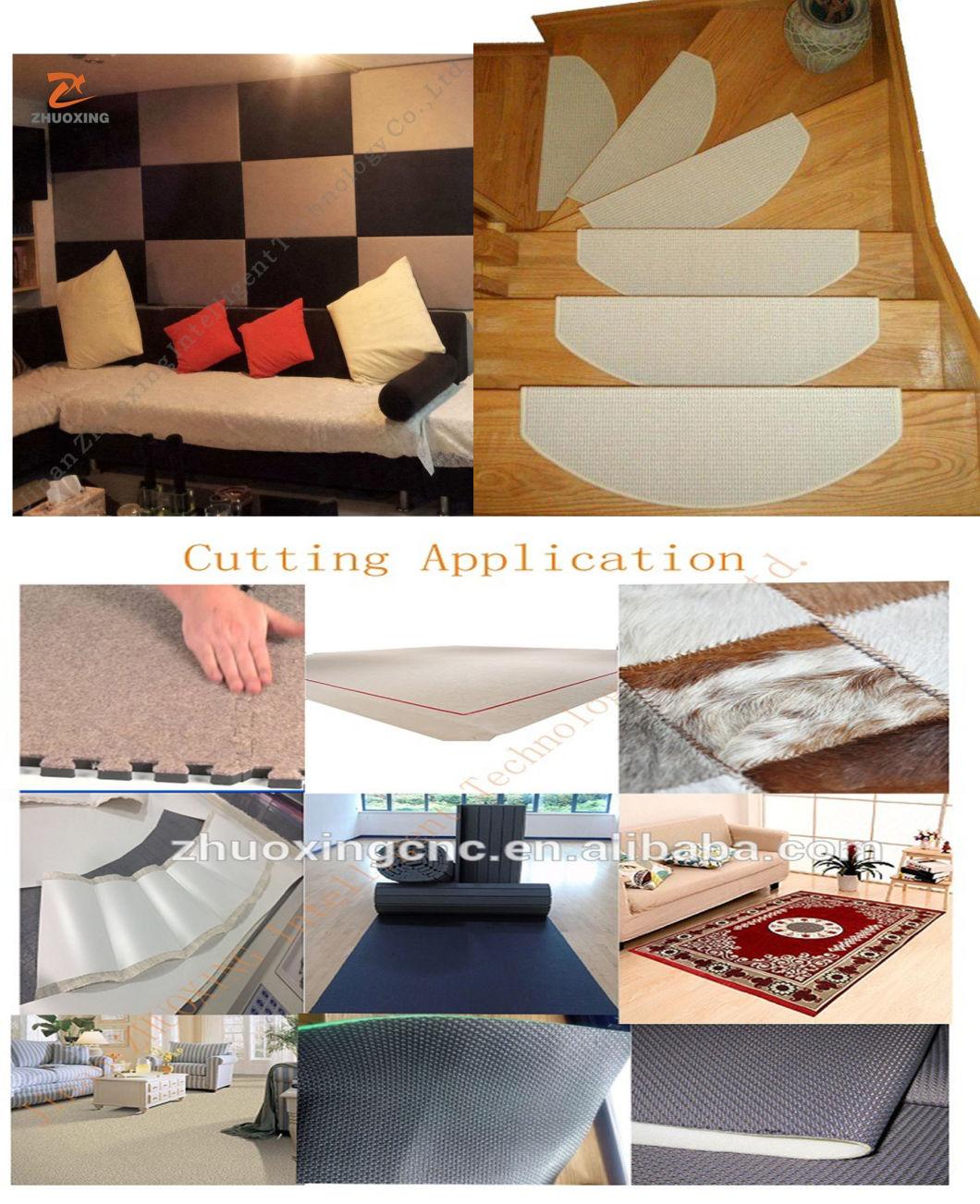Automatic CNC Cutting Machine Softpvc Carpet Sofa Cushion Cartain Fabric