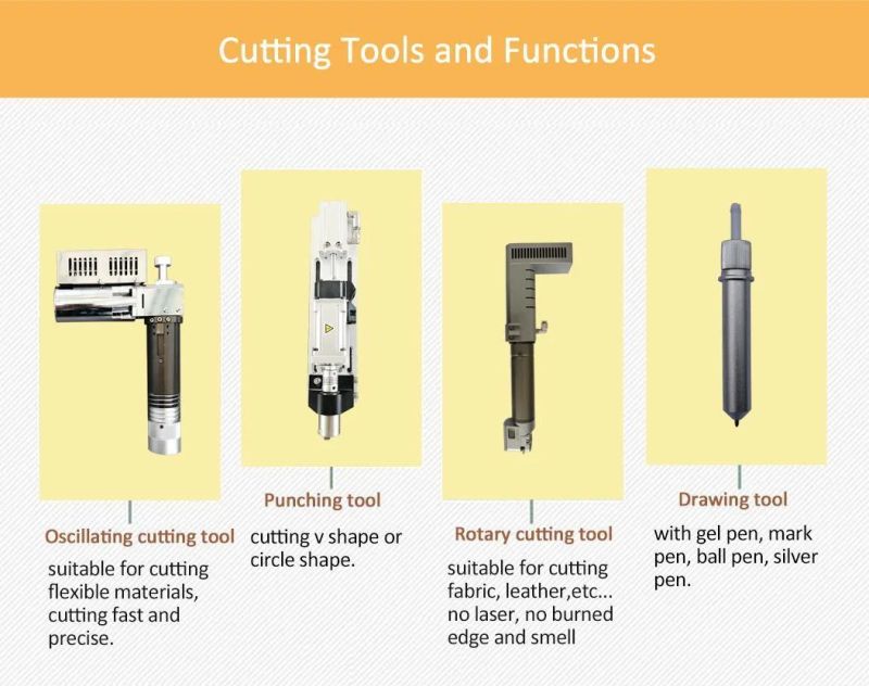 Yuchen CNC Vibrating Knife Cutting Machine for Leather Rubber PU Leather