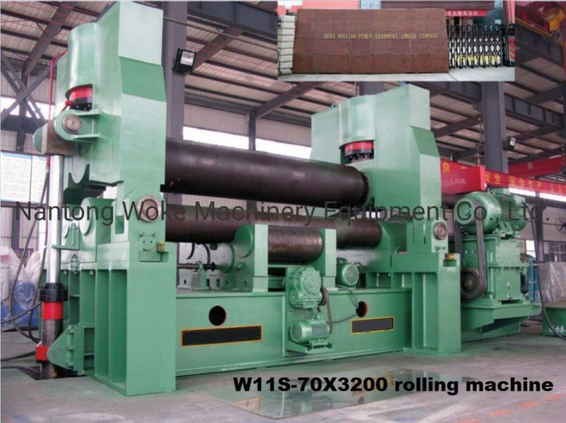 Hydraulic 3 Rolls Plate Rolling Bending Machine for Making Cylinder