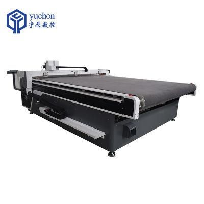 Fabric Cloth Cutting with Round Cutting Knife Cutting Machine