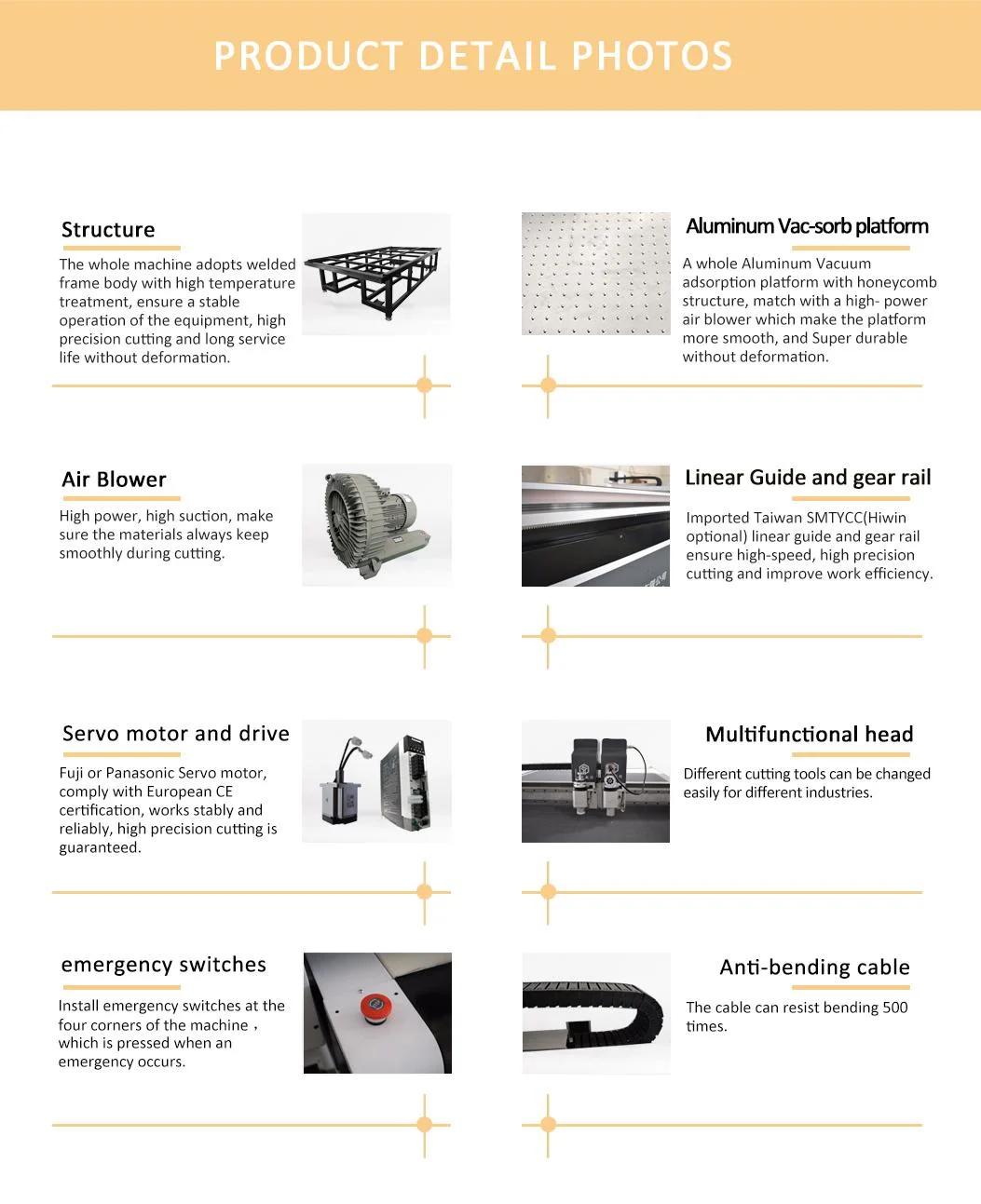 Gasket Flatbed Cutter Gasket Cutting Machine with Oscillation Knife