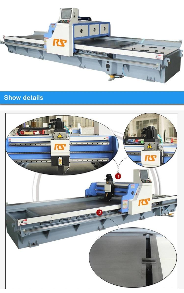 Stable Moving Double Track Structure Servo Motor Gantry Type Grooving Machine
