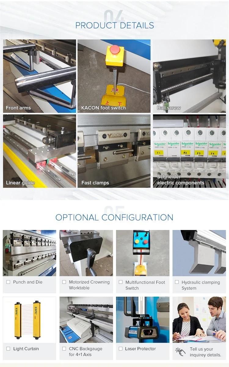 CNC Hydraulic Press Brake Manufacturers with Grating Ruler