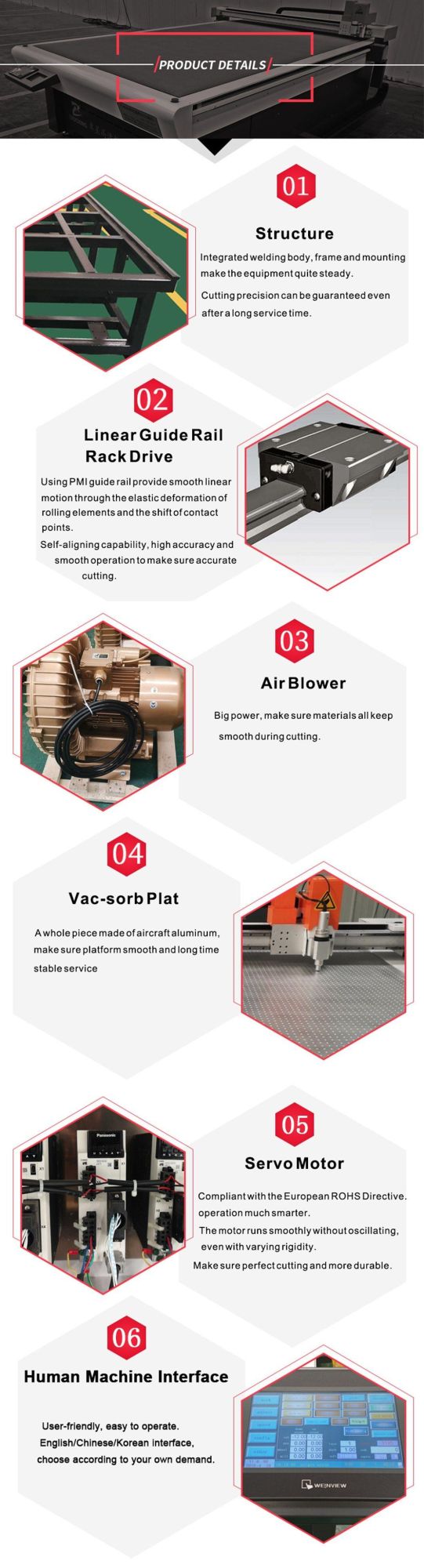 CNC Oscillating Knife Cutting Machine PVC Gasket Production Machine