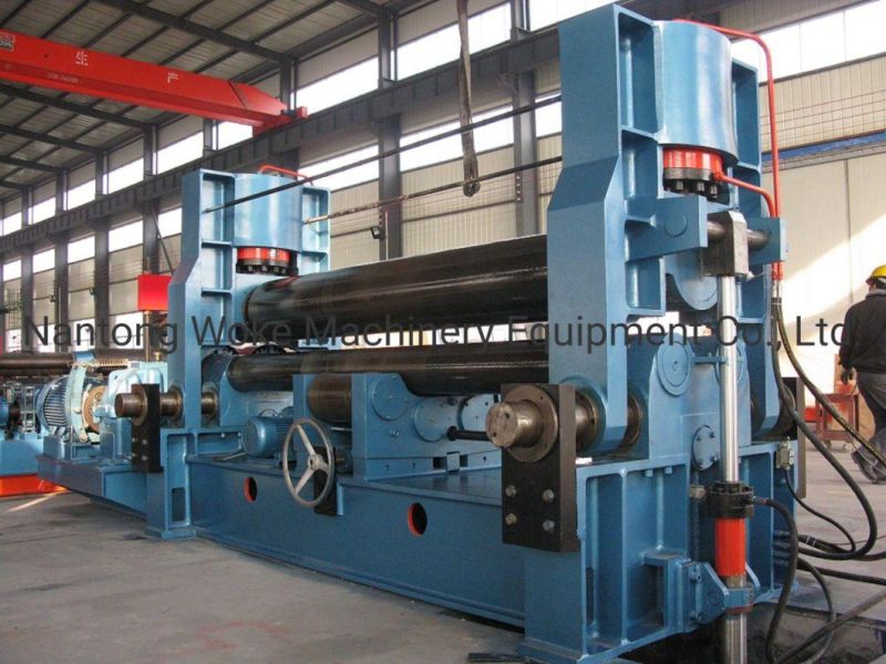 Hydraulic 3 Rolls Plate Rolling Bending Machine for Making Cylinder