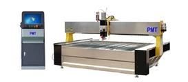 Double Heads Water Jet Cutting Equipment Pmt50he-2516-2z Waterjet Cutter for Glass Marble Metal Material