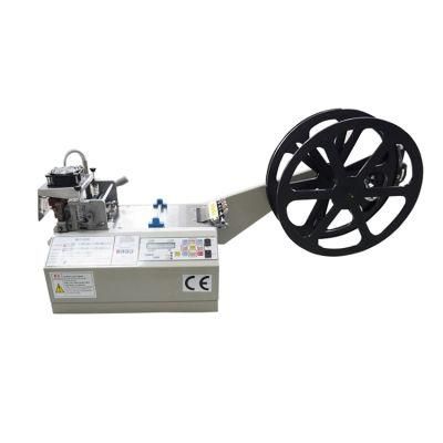 Automatic Hot Cold Tape Cutting Machine Disposable Mask Earloop Band Belt Cutting Machine